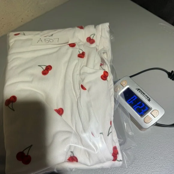 J‎ For Justify White Cherry Sleeveless Maxi Dress Size Large Novelty Coquette - Picture 10 of 10